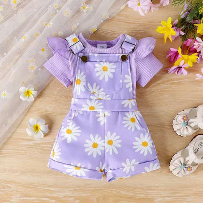 Maisie Daisy Shortall Set baby daisy outfit for everyday wear