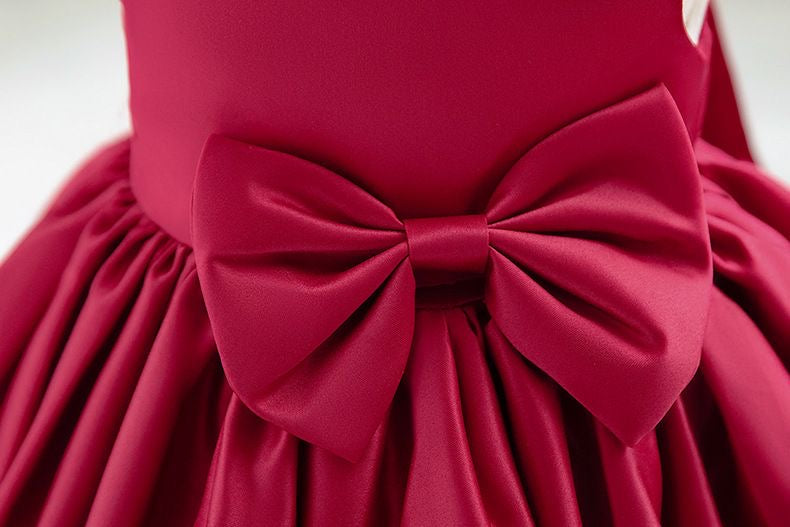 Girls Royal Bow Princess Dress