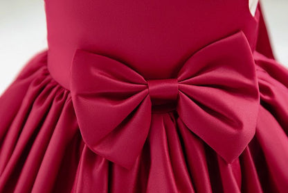 Girls Royal Bow Princess Dress