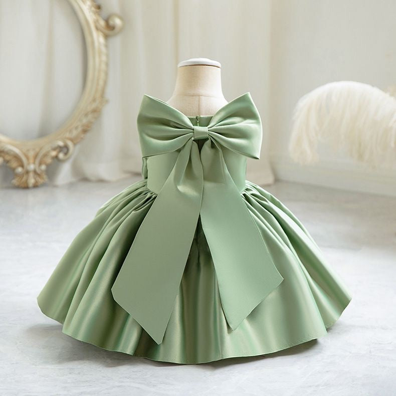 Girls Royal Bow Princess Dress