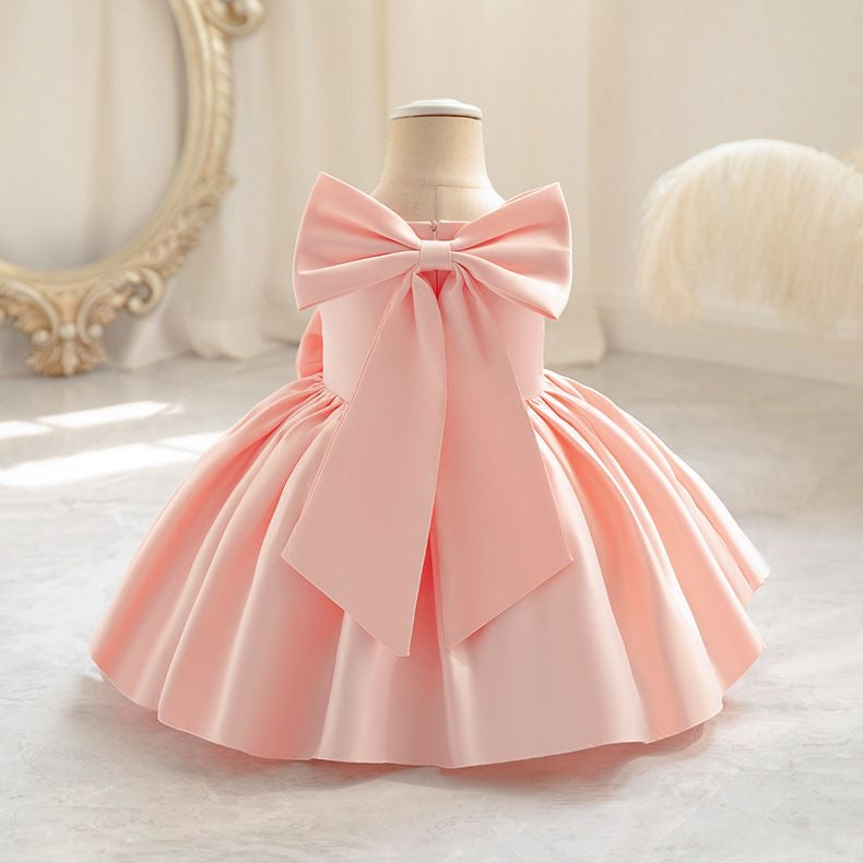 Girls Royal Bow Princess Dress