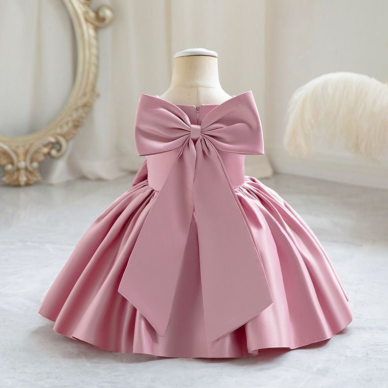 Girls Royal Bow Princess Dress
