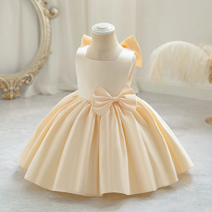 Girls Royal Bow Princess Dress