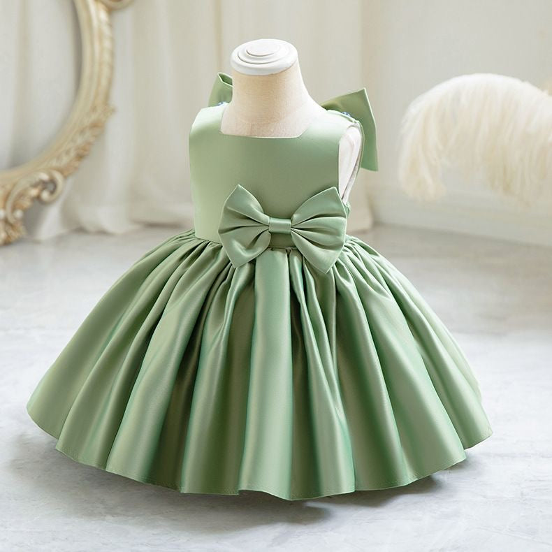 Girls Royal Bow Princess Dress