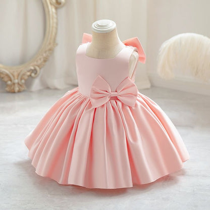 Girls Royal Bow Princess Dress