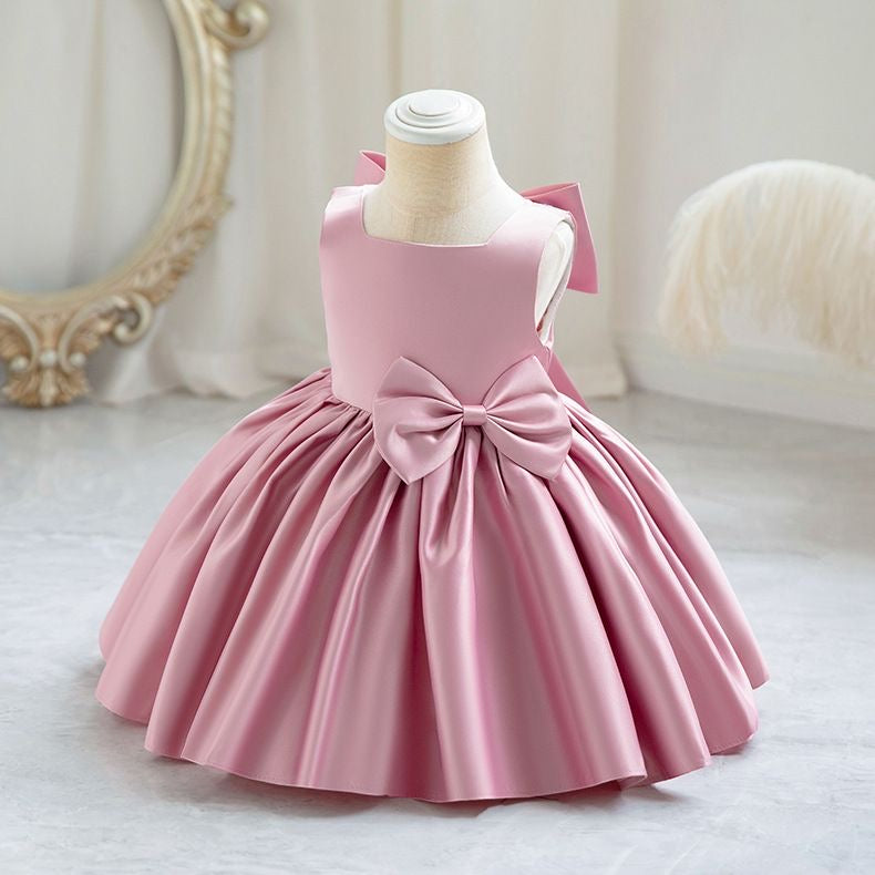 Girls Royal Bow Princess Dress
