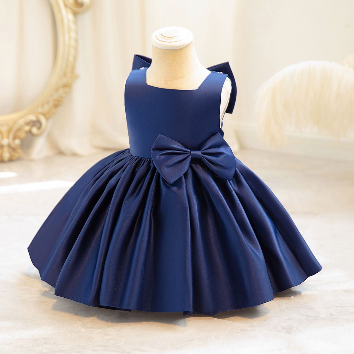 Girls Royal Bow Princess Dress