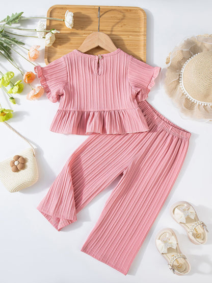 Meadow Ruffle Set girls ruffle outfit ideal for vacation days