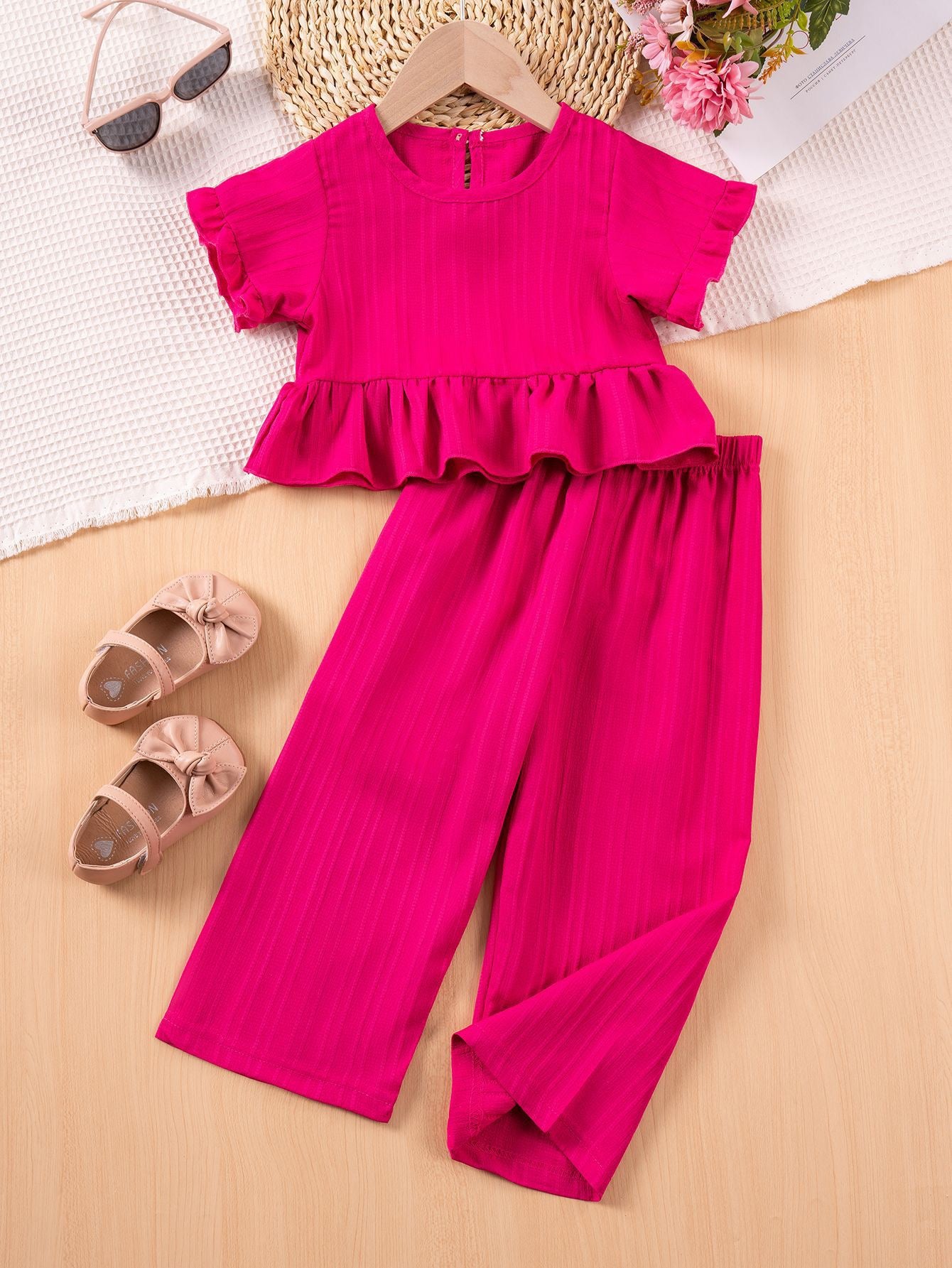 Meadow Ruffle Set girls summer outfit for warm weather events and summer outings