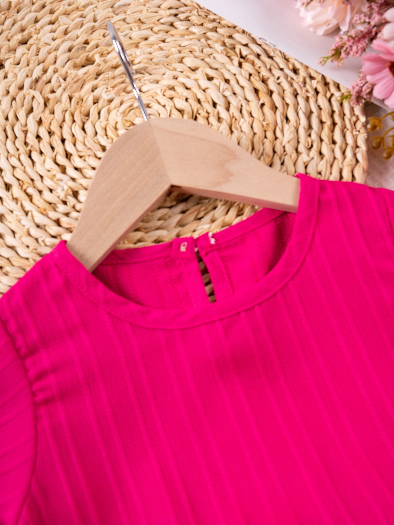 Girls ruffle outfit with Meadow Ruffle Set for family photos