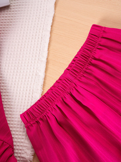 Girls summer outfit with Meadow Ruffle Set for birthday parties