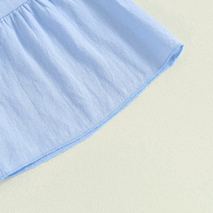 Sunday Eyelet Set girls matching set for vacation days and warm weather events