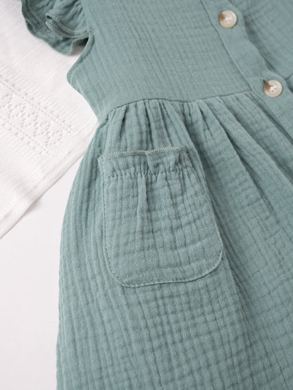 Meadow Button Dress special occasion dress for birthday parties and dressy family gatherings