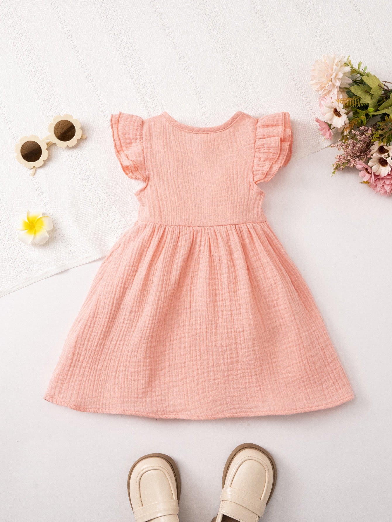 Girls party dress with Meadow Button Dress for birthday parties