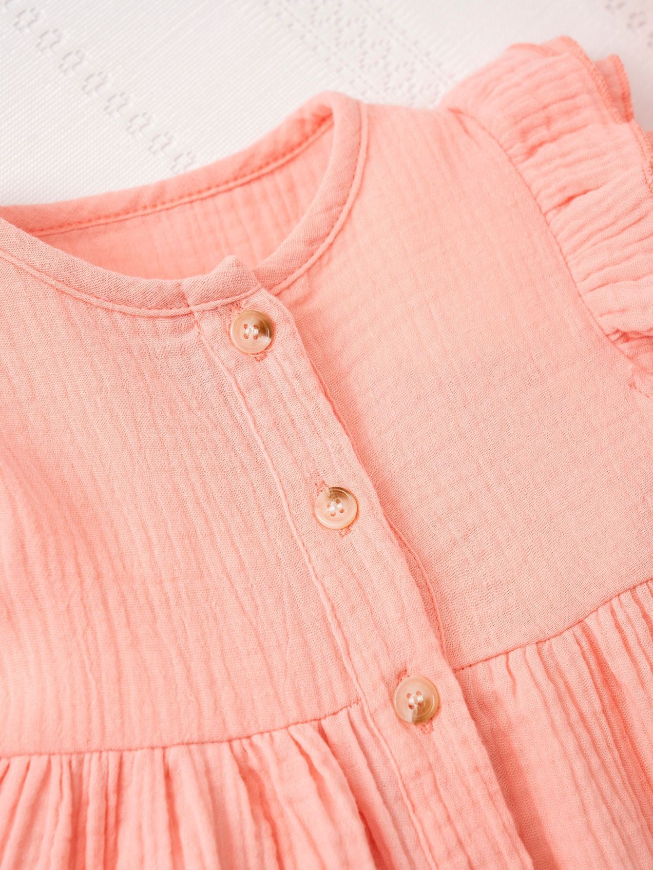 Meadow Button Dress girls cotton dress suited to birthday parties