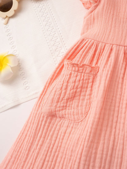 Meadow Button Dress girls birthday dress suited to holiday celebrations