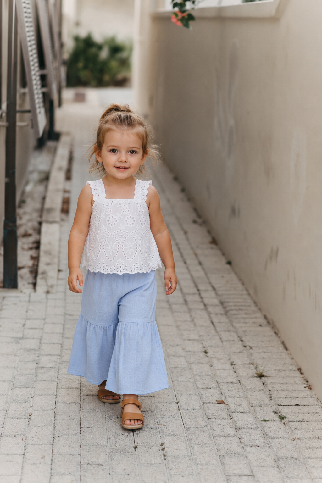 Sunday Eyelet Set girls party outfit ideal for playdates