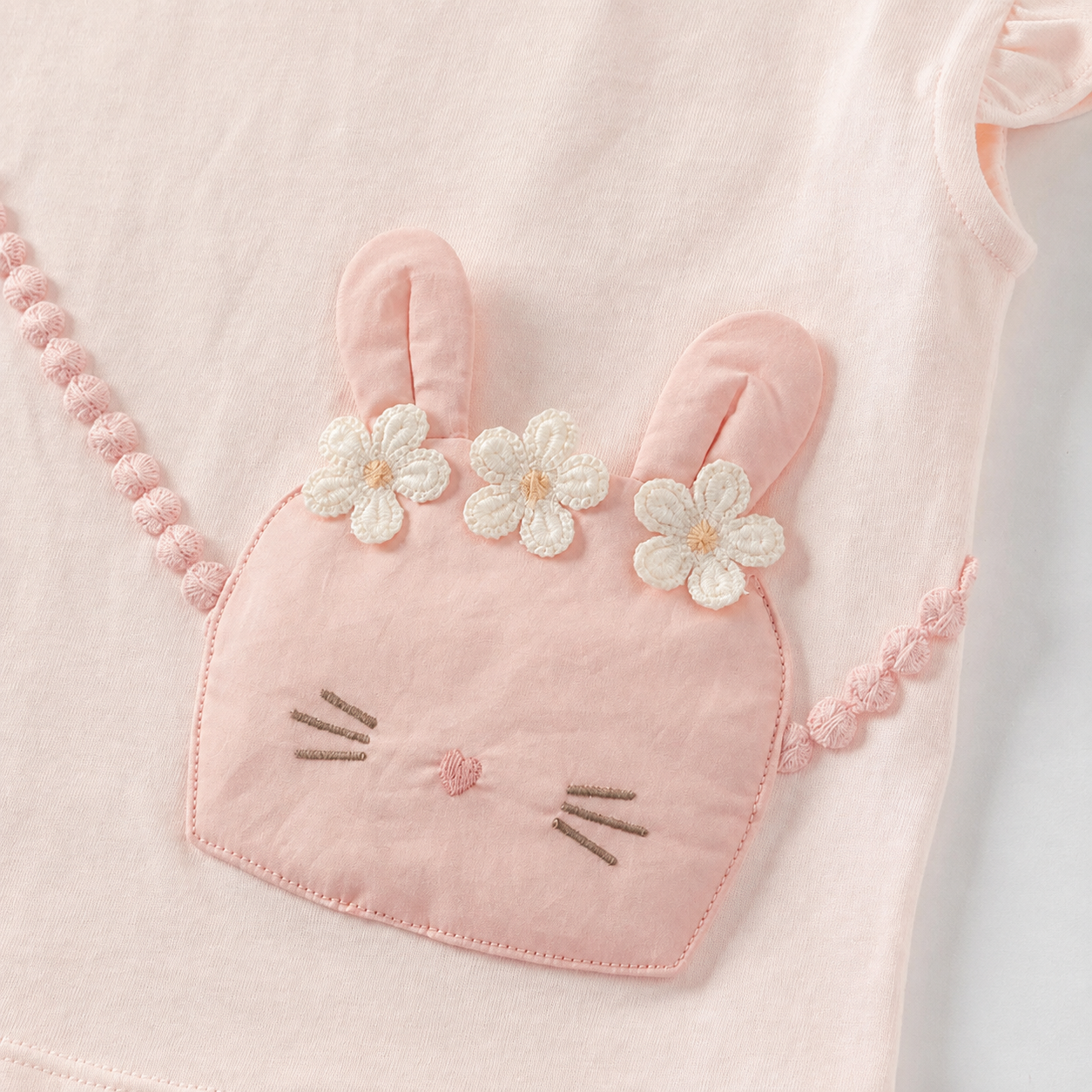 Blush Bunny Meadow Flutter Sleeve Top