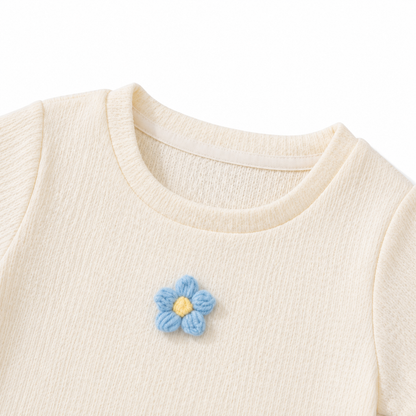 Bluebell Breeze Girls Flower Pants Set