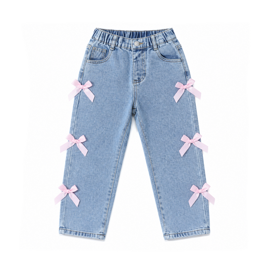Blush Bow Jeans
