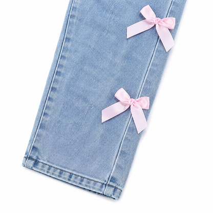 Blush Bow Jeans