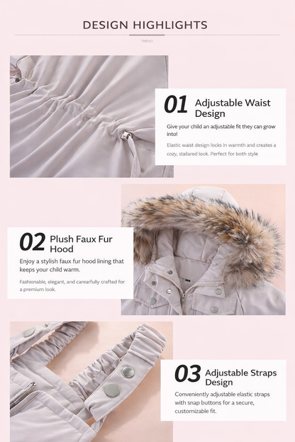 Kids Heavyweight Down Jacket & Pants Set — Extra Warm & Windproof