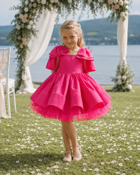 Girls Bow Party Dress