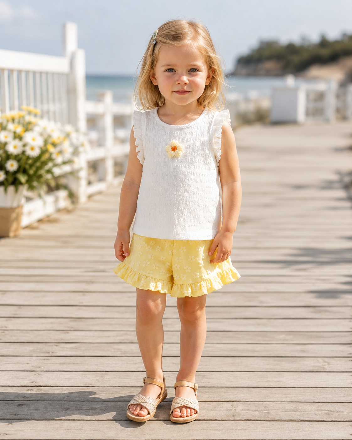 Girls Little Daisy Summer Set