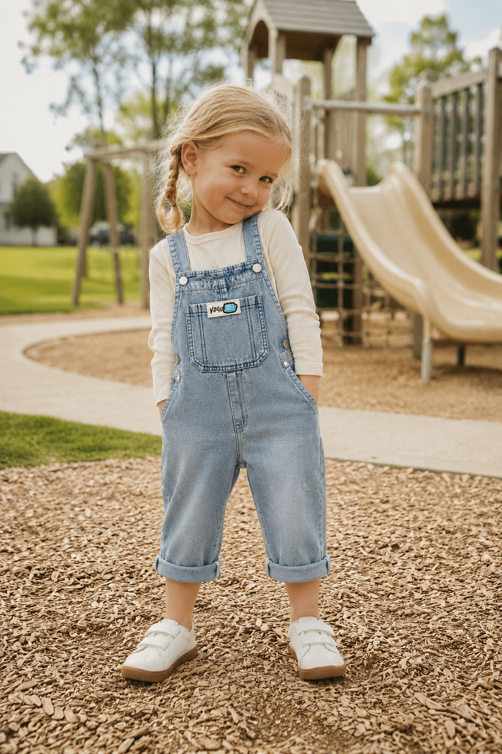 Kids Soft Denim Overalls