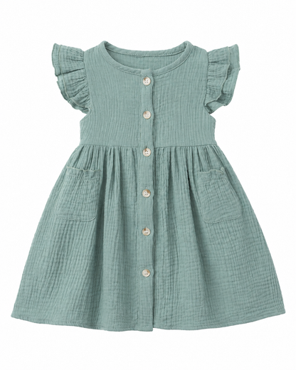 Meadow Button Dress
