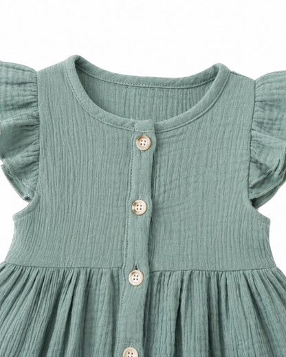 Meadow Button Dress