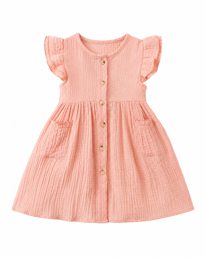 Meadow Button Dress