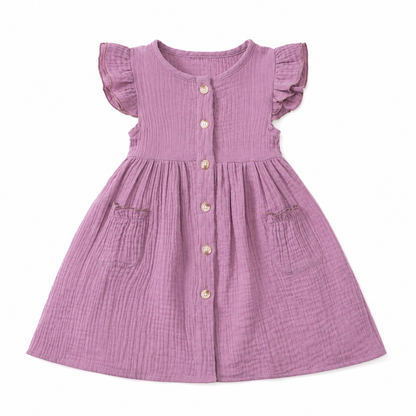 Meadow Button Dress