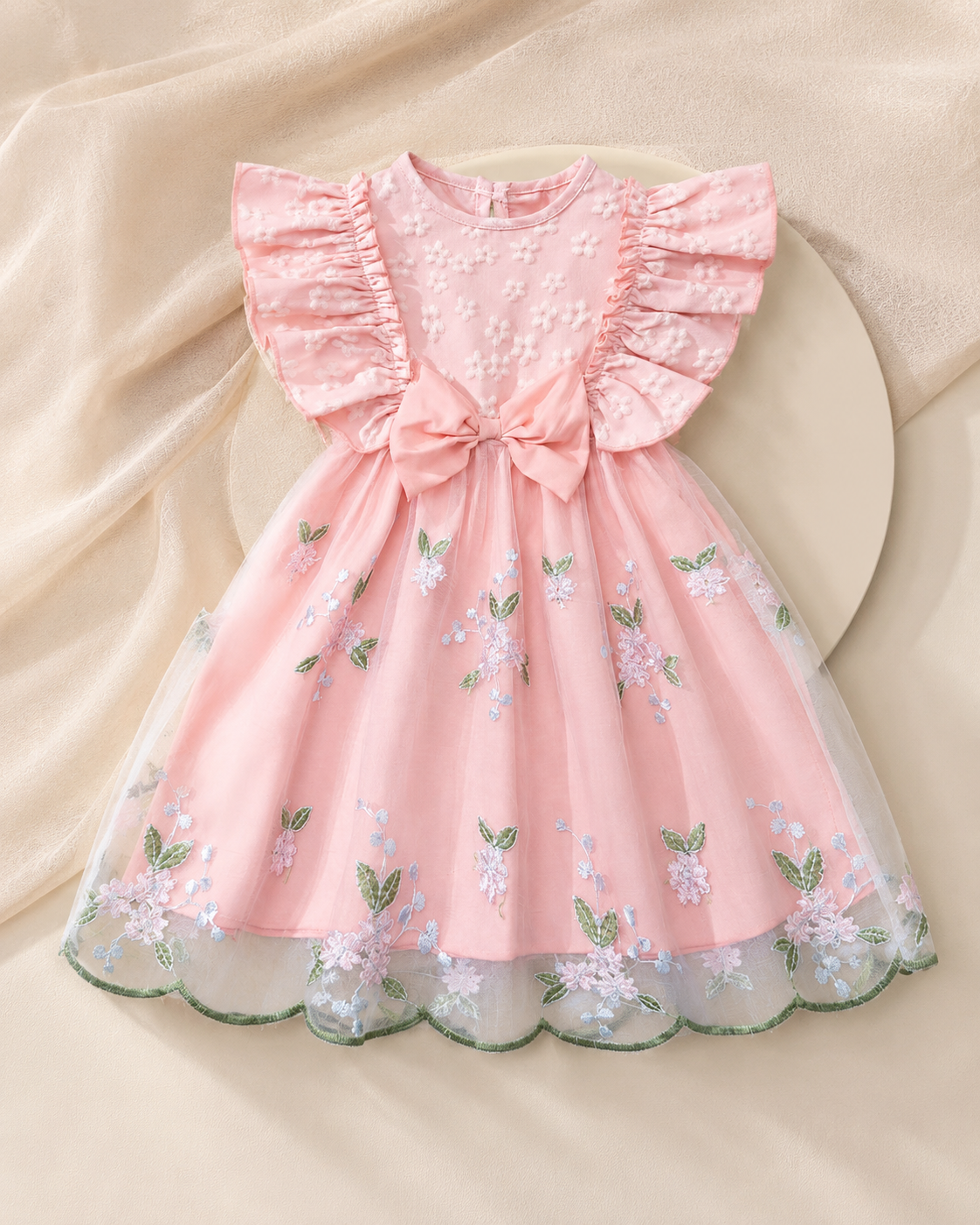 Lottie Bloom floral tulle birthday dress for toddler girls
