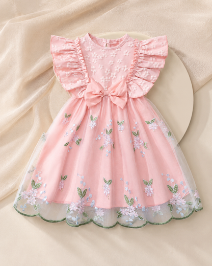 Lottie Bloom floral tulle birthday dress for toddler girls