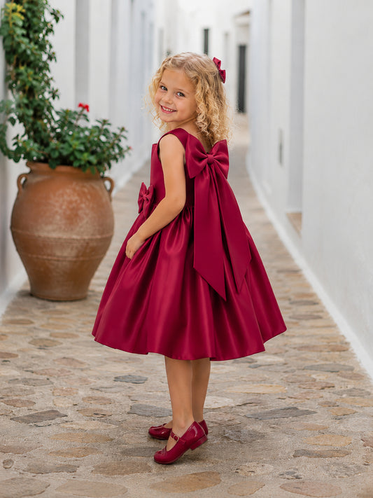Girls Royal Bow Princess Dress